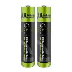 GOUI Rechargeable AAA Battery (2PCS) Black