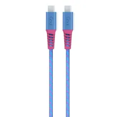 GOUI FLEX FASHION CABLE TYPE C to TYPE C (1.5m) 60W Blue Rose