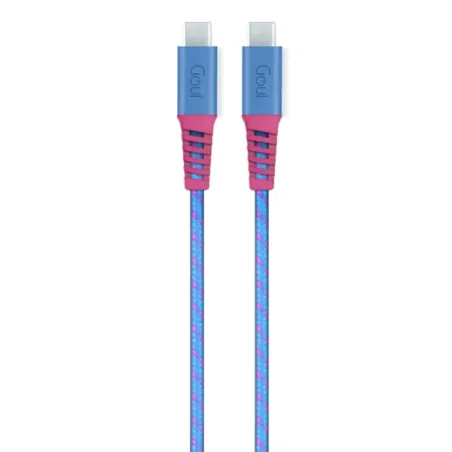 GOUI FLEX FASHION CABLE TYPE C to TYPE C (1.5m) 60W Blue Pink