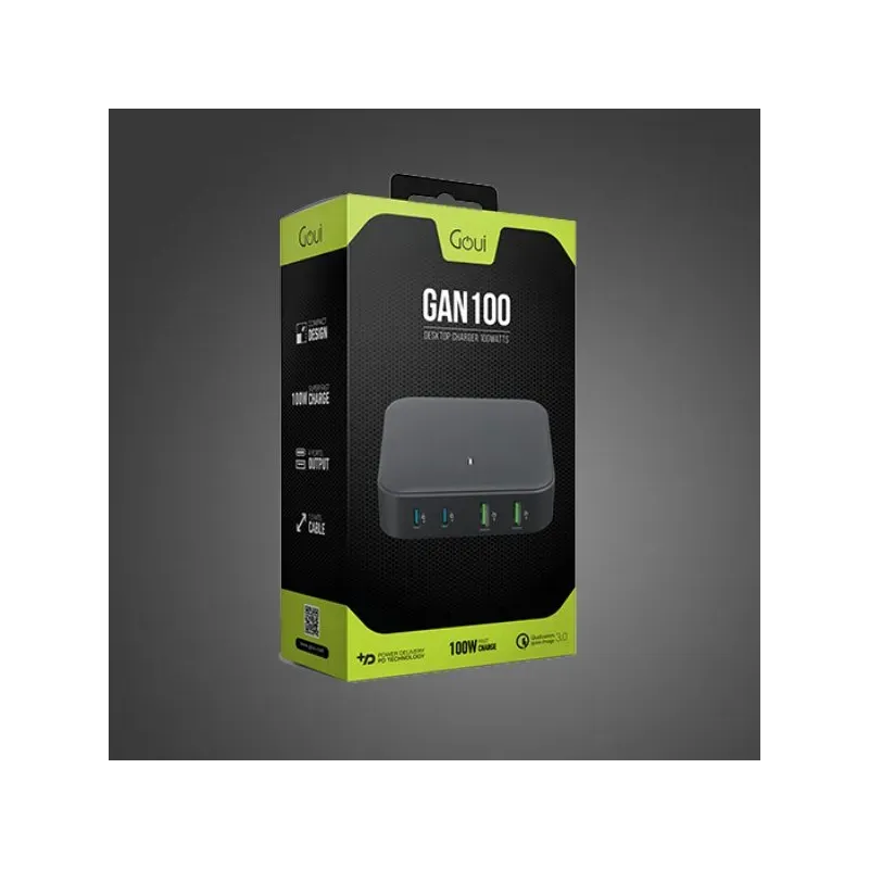 GOUI GAN CHARGEUR DE BUREAU 100W USB-C PD RAPIDE