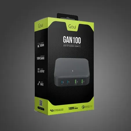 GOUI GAN CHARGEUR DE BUREAU 100W USB-C PD RAPIDE