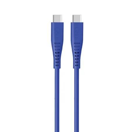 GOUI SILICON CABLE TYPE-C to TYPE-C (1.5m) 60W Blue