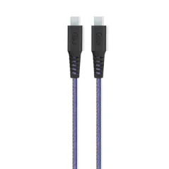 GOUI FLEX FASHION CABLE TYPE-C to TYPE-C (1.5m) 60W Blue Jean