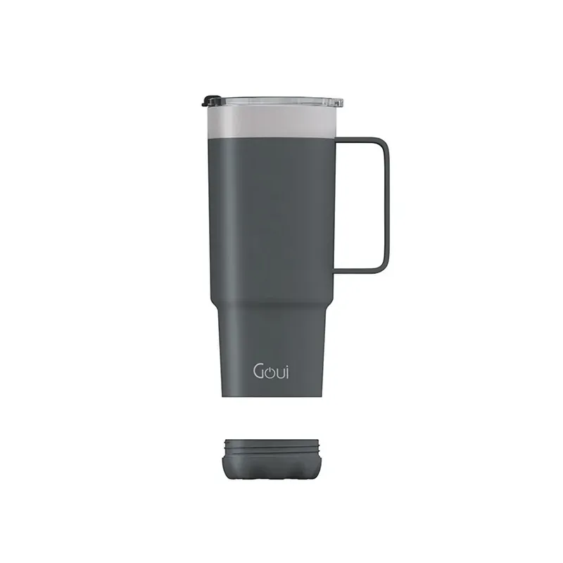 GOUI TUMBLER STAINLESS STEEL CUP WITH HANDLE Grey