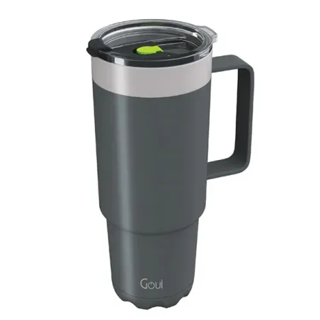GOUI TUMBLER STAINLESS STEEL CUP WITH HANDLE Grey