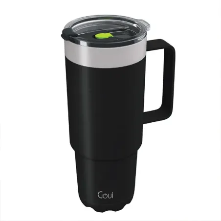 GOUI TUMBLER STAINLESS STEEL CUP WITH HANDLE Black