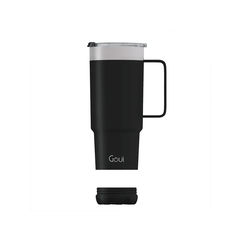 GOUI TUMBLER STAINLESS STEEL CUP WITH HANDLE Black