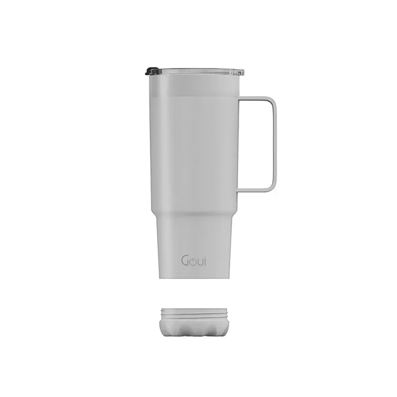 GOUI TUMBLER TASSE EN ACIER INOXYDABLE AVEC POIGNÉE BLANC