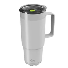 GOUI TUMBLER STEEL CUP WITH HANDLE White
