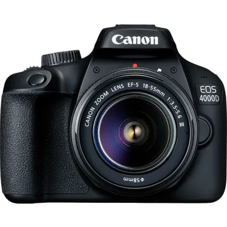 CANON EOS 4000D Noir + Objectif EF-S 18-55 mm f/3.5-5.6 III