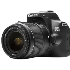 CANON EOS 250D Noir + Objectif EF-S 18-55 mm f/4-5.6 IS STM