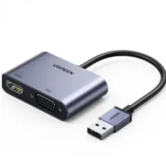 Ugreen USB 3.0 to HDMI and VGA Adapter – Double Full HD Display