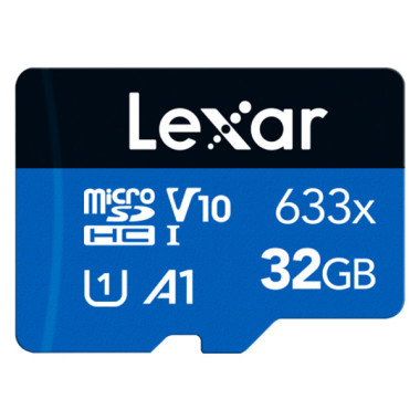 LEXAR HIGH-PERFORMANCE 633X MICROSDXC 32GB