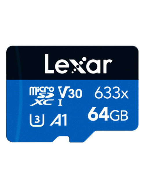 LEXAR HIGH-PERFORMANCE 633X MICROSDXC 64GB