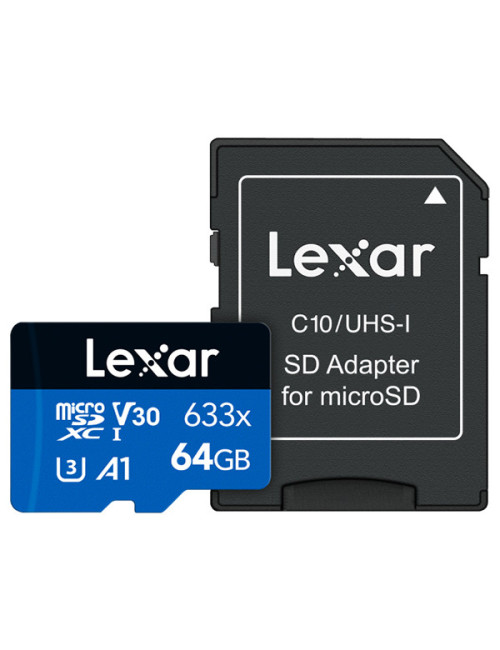 LEXAR HIGH-PERFORMANCE 633X MICROSDXC 64GB