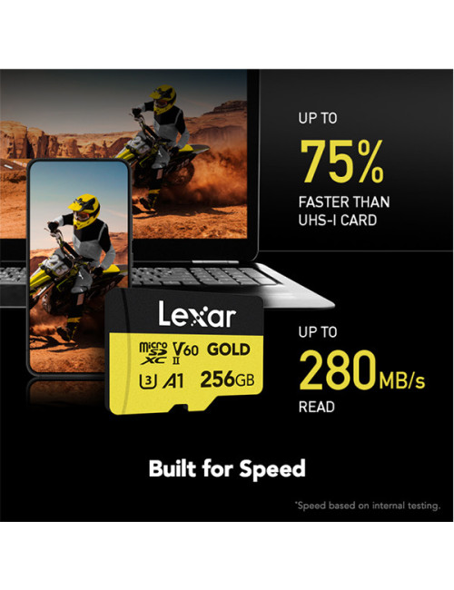 LEXAR PROFESSIONAL GOLD UHS-II microSDXC 256GB