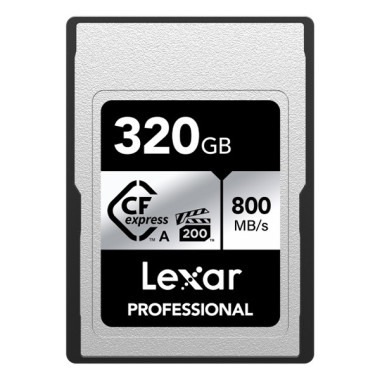 LEXAR 320GB PROFESSIONAL CFexpress TYPE A CARD SILVER SERIES