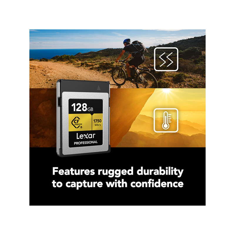 LEXAR 256GB PROFESSIONAL CFexpress TYPE B CARD GOLD SERIES