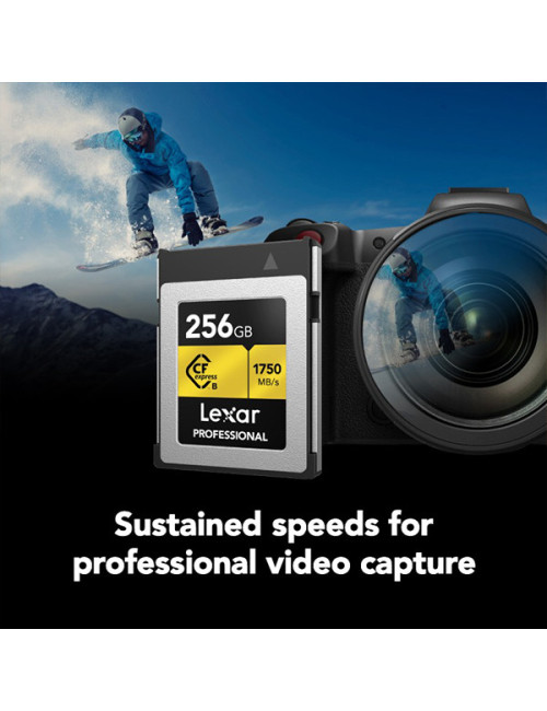 LEXAR 256GB PROFESSIONAL CFexpress TYPE B CARD GOLD SERIES