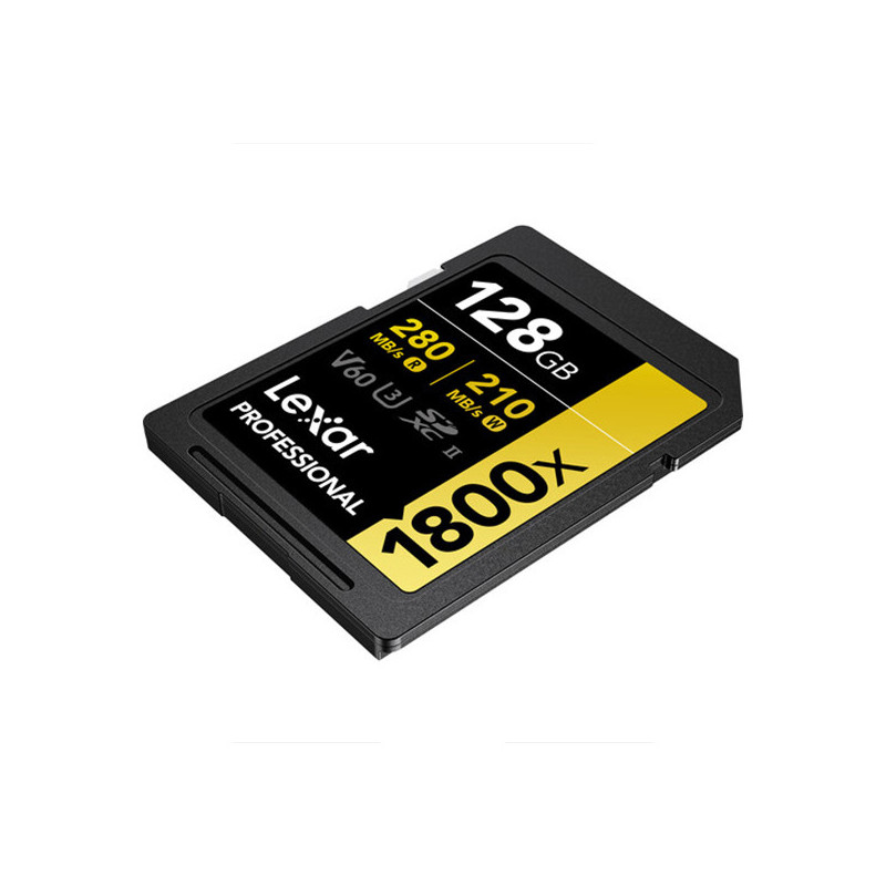 LEXAR 128GB PROFESSIONAL 1800X UHS-II SDXC GOLD Series