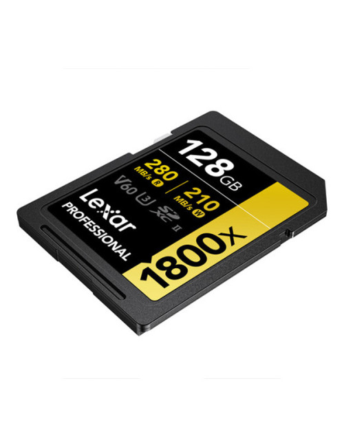 LEXAR 128GB PROFESSIONAL 1800X UHS-II SDXC GOLD Series