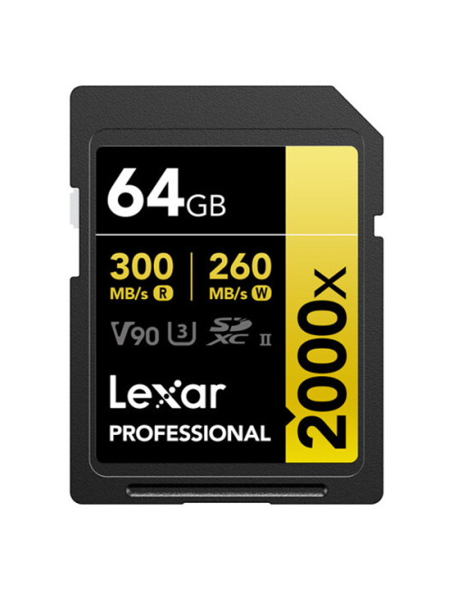 LEXAR 64GB PROFESSIONAL 2000X UHS-II SDXC