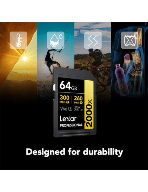 LEXAR 64GB PROFESSIONAL 2000X UHS-II SDXC