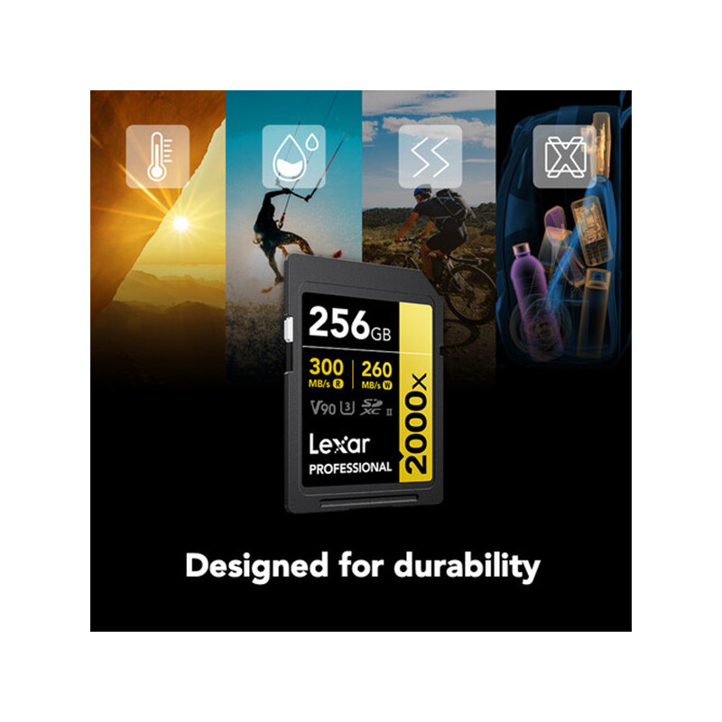 LEXAR 256GB PROFESSIONAL 2000X UHS-II SDXC