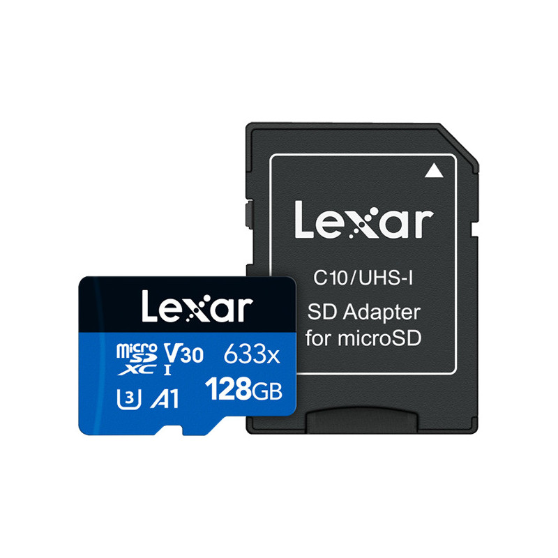 LEXAR HIGH-PERFORMANCE 633X MICROSDXC 128GB