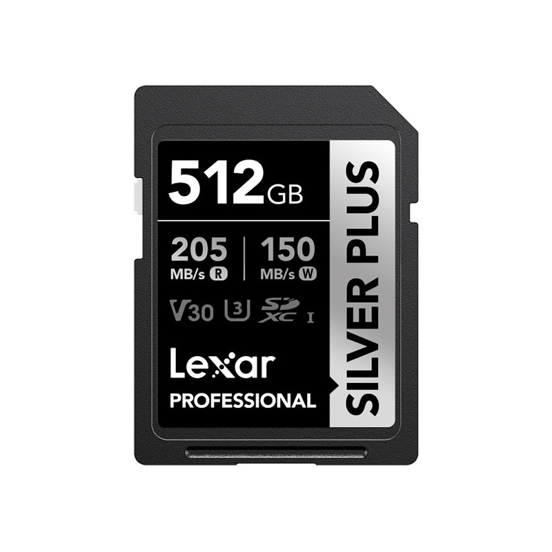 LEXAR 512GB PROFESSIONAL SILVER PLUS SDXC