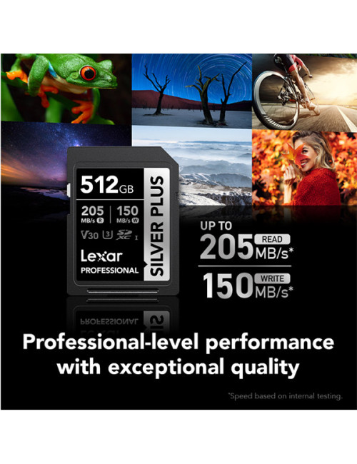 LEXAR 512GB PROFESSIONAL SILVER PLUS SDXC