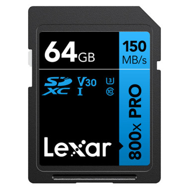 LEXAR 64GB 800X PRO HIGH PERFORMANCE BLUE Series
