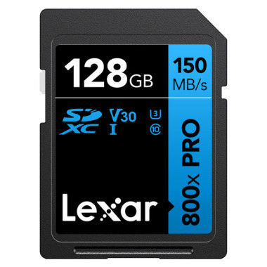 LEXAR 128GB 800X PRO HIGH PERFORMANCE BLUE Series