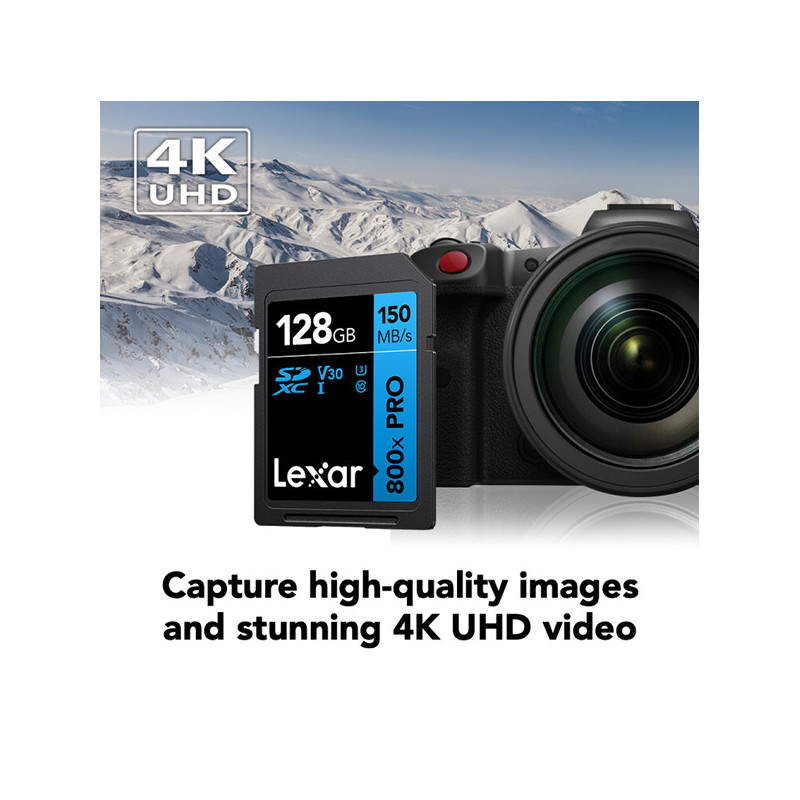 LEXAR 128GB 800X PRO HIGH PERFORMANCE BLUE Series