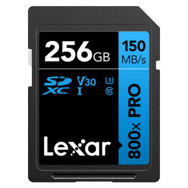 LEXAR 256GB 800X PRO HIGH PERFORMANCE BLUE Series