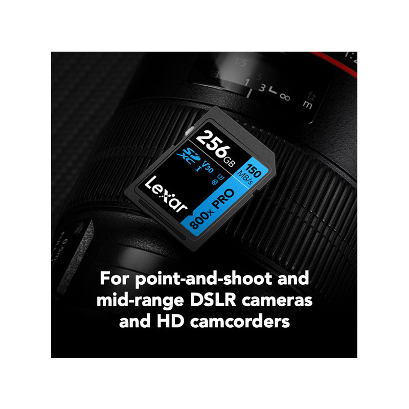 LEXAR 256GB 800X PRO HIGH PERFORMANCE BLUE Series