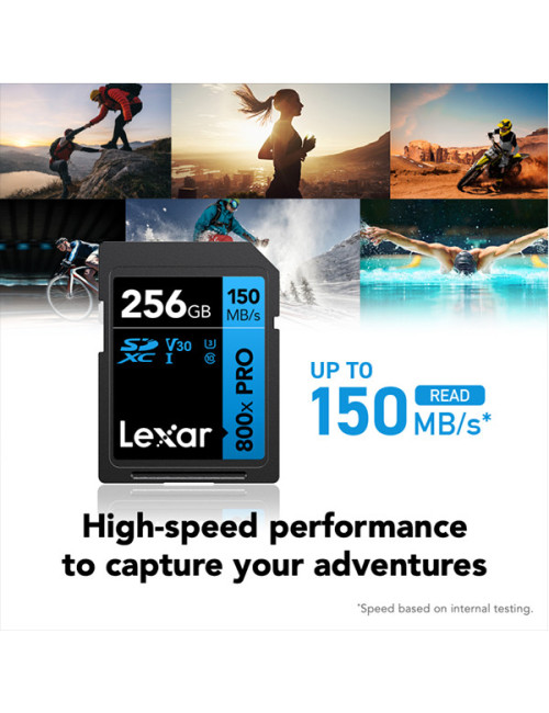 LEXAR 256GB 800X PRO HIGH PERFORMANCE BLUE Series
