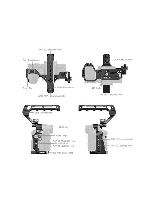 SMALLRIG 3668B CAGE PROTEGE CAMERA SONY ALPHA BASIC