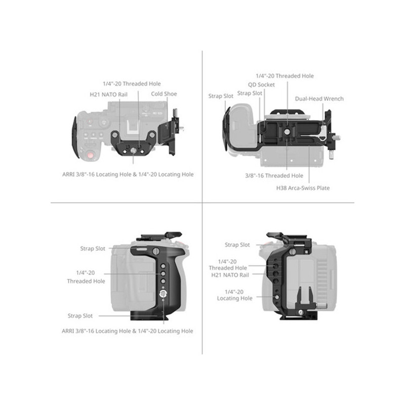 SMALLRIG CAGE PROTEGE CAMERA CANON EOS C50