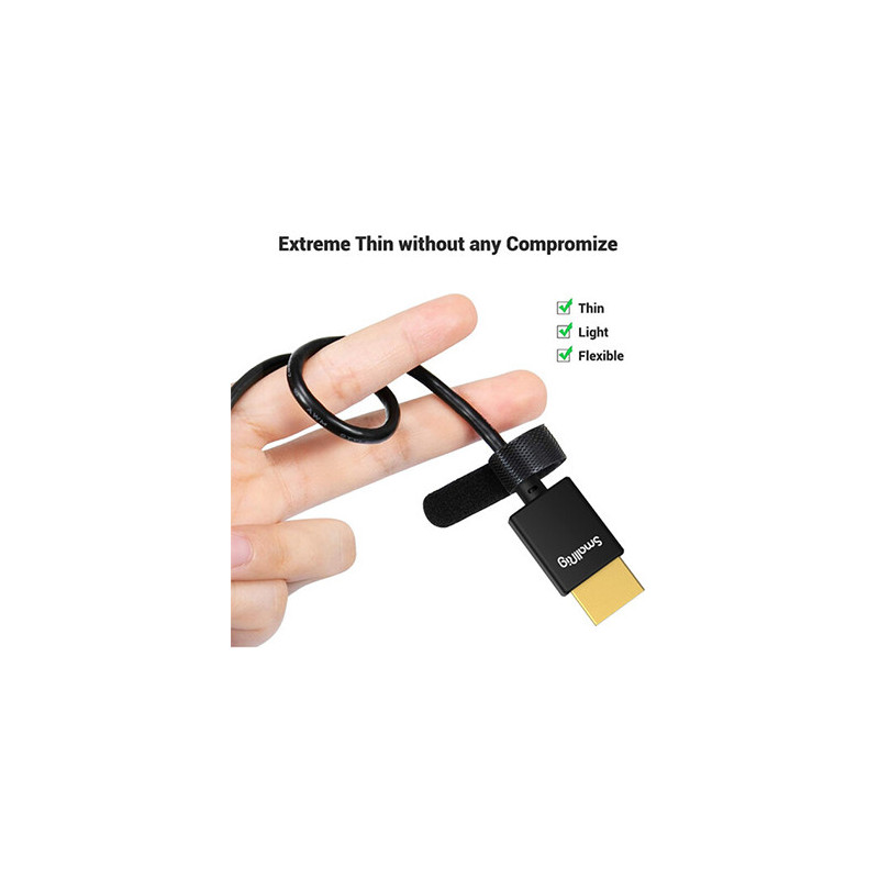 SMALLRIG Ultra-Slim 4K HDMI Cable Male vers Male 55cm R2957B