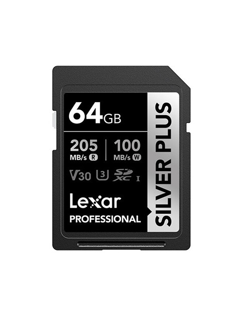 LEXAR 64GB PROFESSIONAL SILVER PLUS UHS-I SDXC