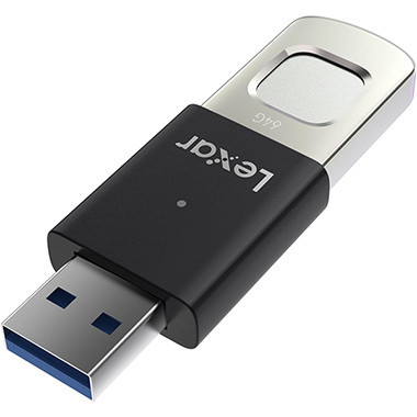 LEXAR 64GB JUMPDRIVE FINGERPRINT F35 PRO Clé USB