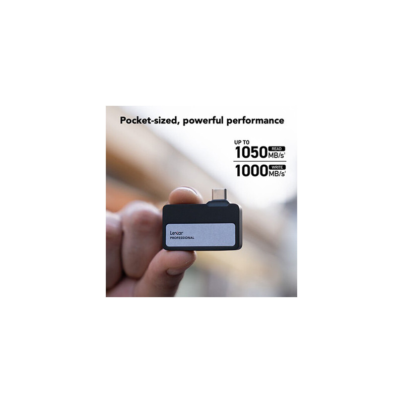 LEXAR 2TB PROFESSIONAL Go PORTABLE SSD with HUB