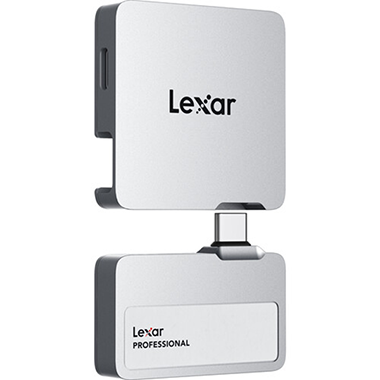 LEXAR 1TB PROFESSIONAL Go PORTABLE SSD avec HUB Gris