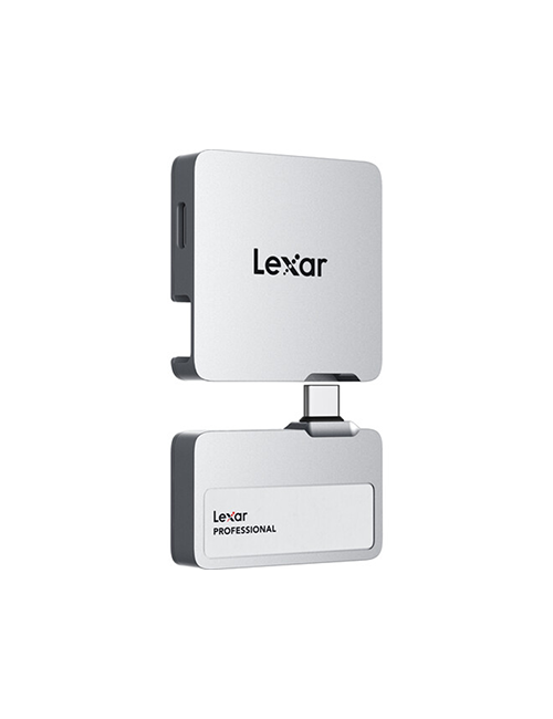 LEXAR 1TB PROFESSIONAL Go PORTABLE SSD avec HUB Gris