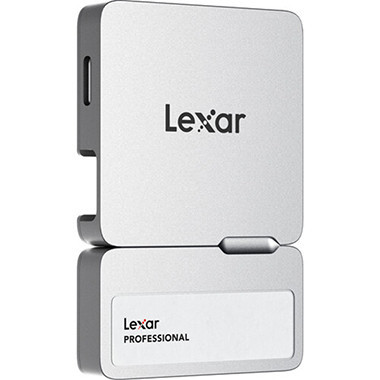 LEXAR 2TB PROFESSIONAL Go PORTABLE SSD avec HUB Gris