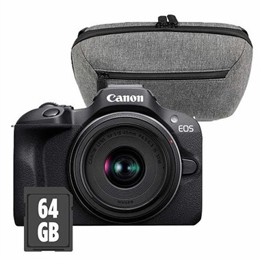 CANON EOS R100 + RF-S 18-45mm f/4.5-6.3 IS STM + SAC PHOTO + CARTE SD 64 Go