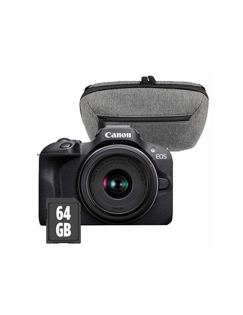 CANON EOS R100 + RF-S 18-45mm f/4.5-6.3 IS STM + SAC PHOTO + CARTE SD 64 Go