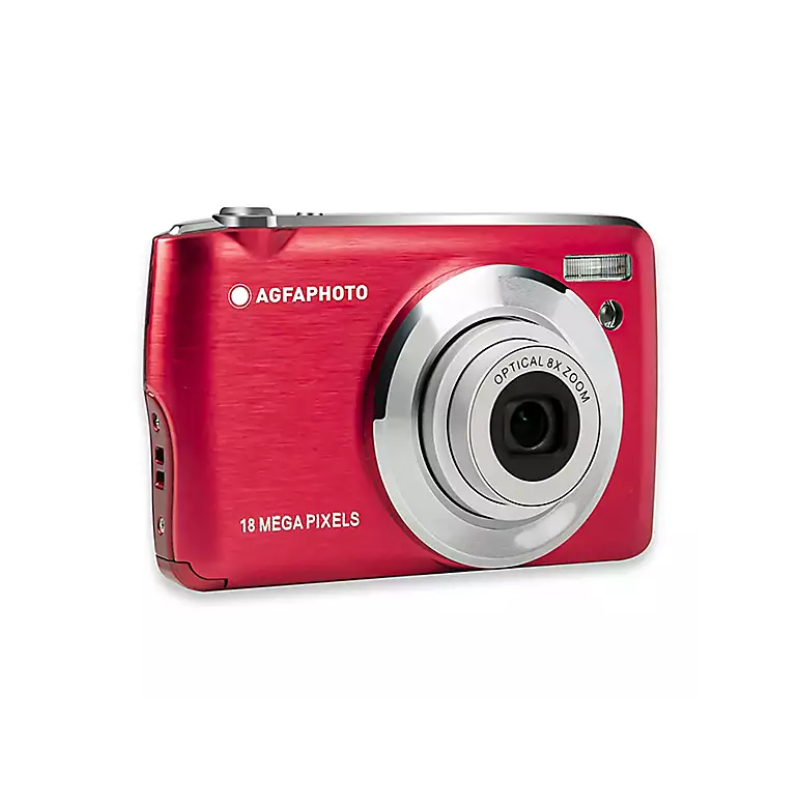 AGFAPHOTO APPAREIL PHOTO NUMÉRIQUE DC8200 ROUGE + ÉTUI + SD 16G