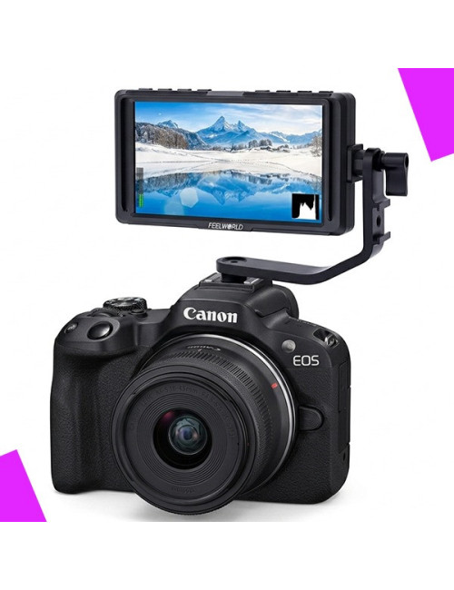 CANON EOS R50 RF-S18-45mm + FEELWORLD F5 4K MONITEUR 5"